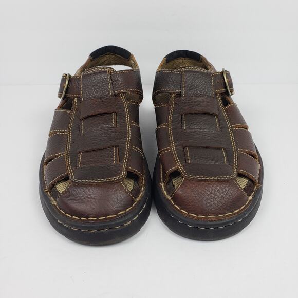 Earth Shoe Bjork II Mens Size 9 Brown Leather Casual Strappy Fisherman Sandals main image 10